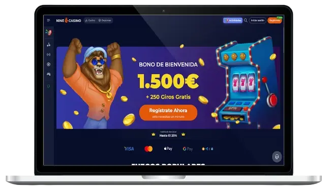 Página web oficial de Nine Casino en España